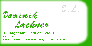 dominik lackner business card